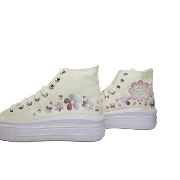 Converse Women CTAS Move Gradient Flowers Lift Hi Tops Size 9 A14270C NWT - Picture 2 of 6